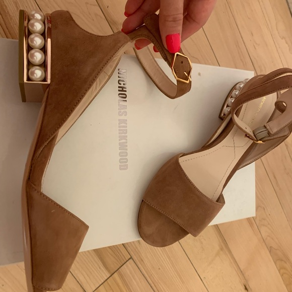 Nicholas Kirkwood pearl heel sandals, size 8, TTS - Picture 5 of 5